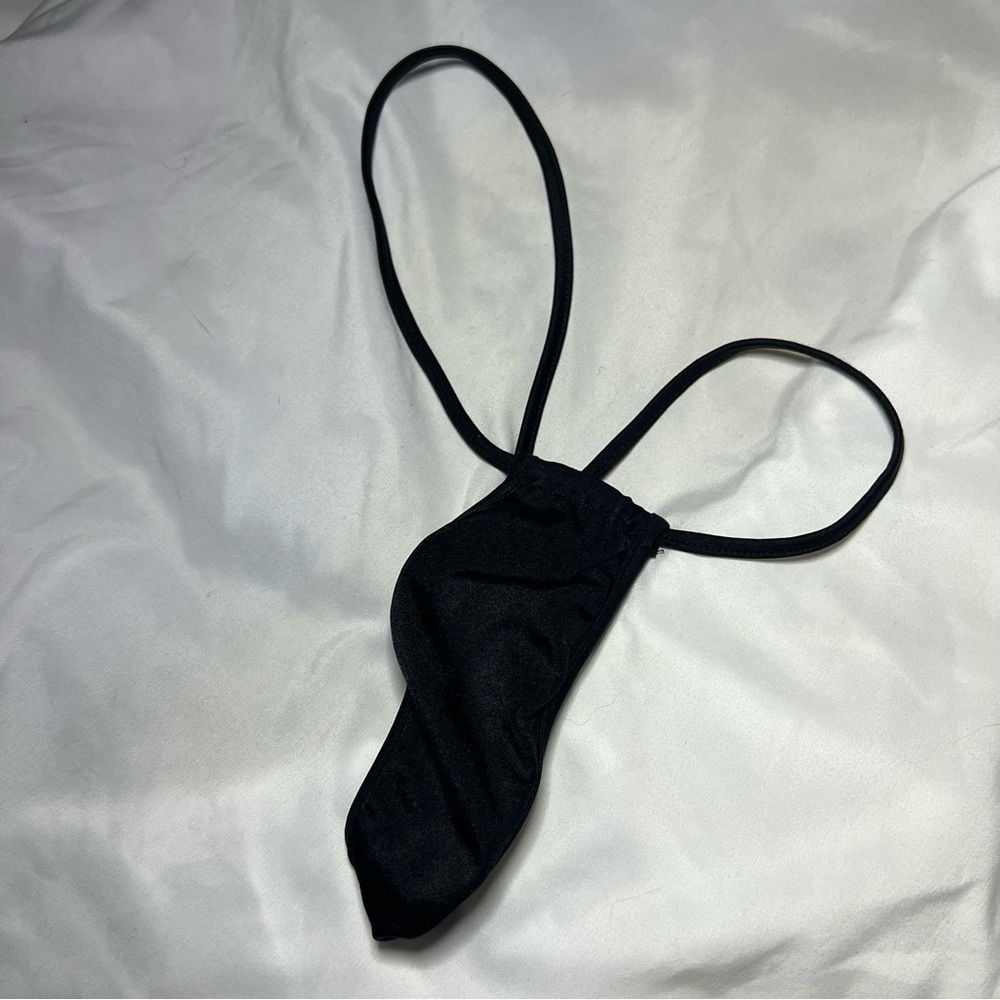 Black g string stripper thong